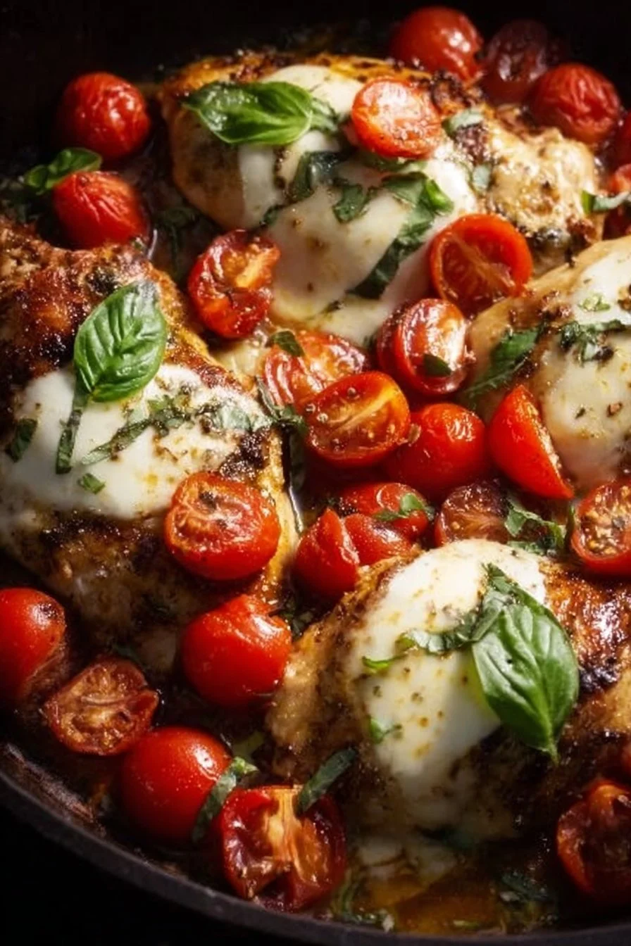 One-Pan Balsamic Chicken 5 One-Pan Balsamic Chicken served with vegetables