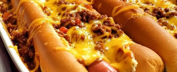Oven-Baked Chili Cheese Dogs 7 Oven-Baked Chili Cheese Dogs