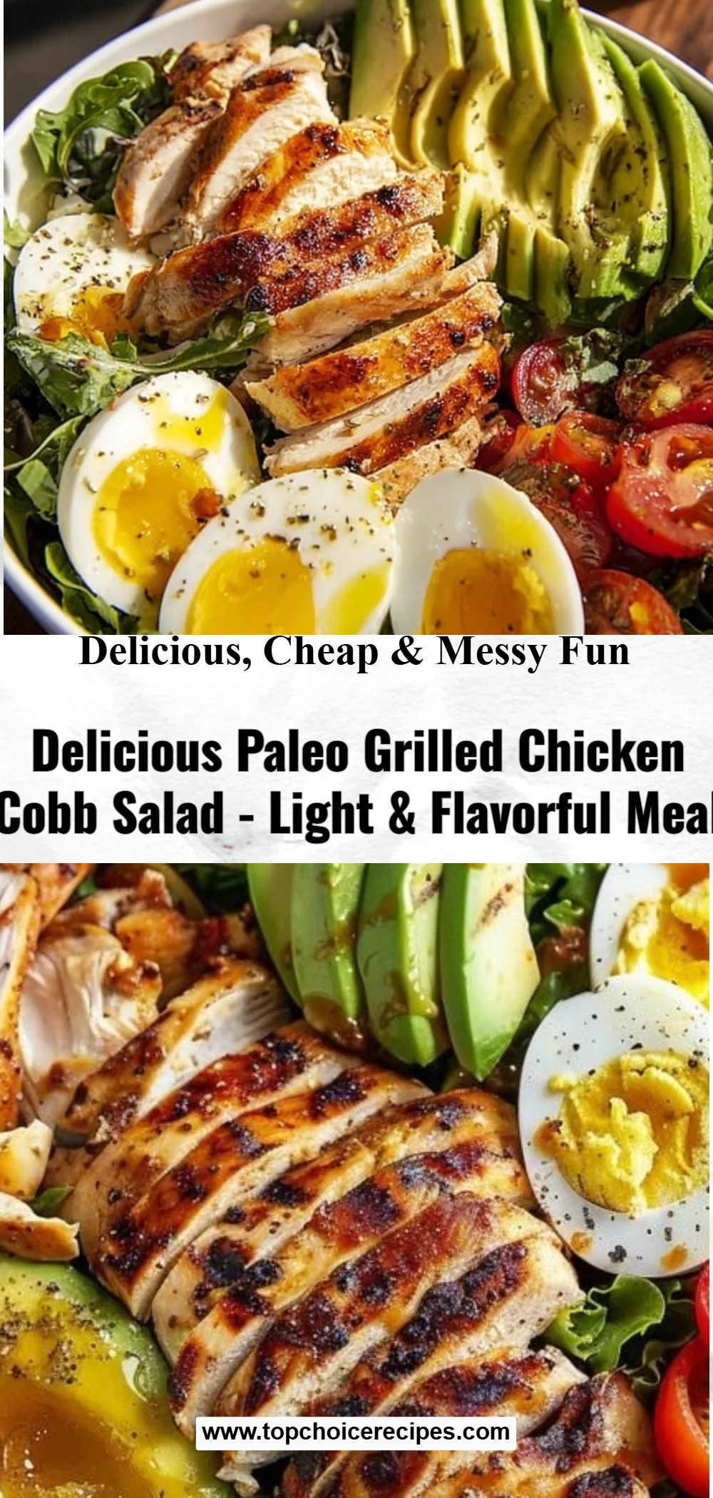 Paleo Grilled Chicken Cobb Salad