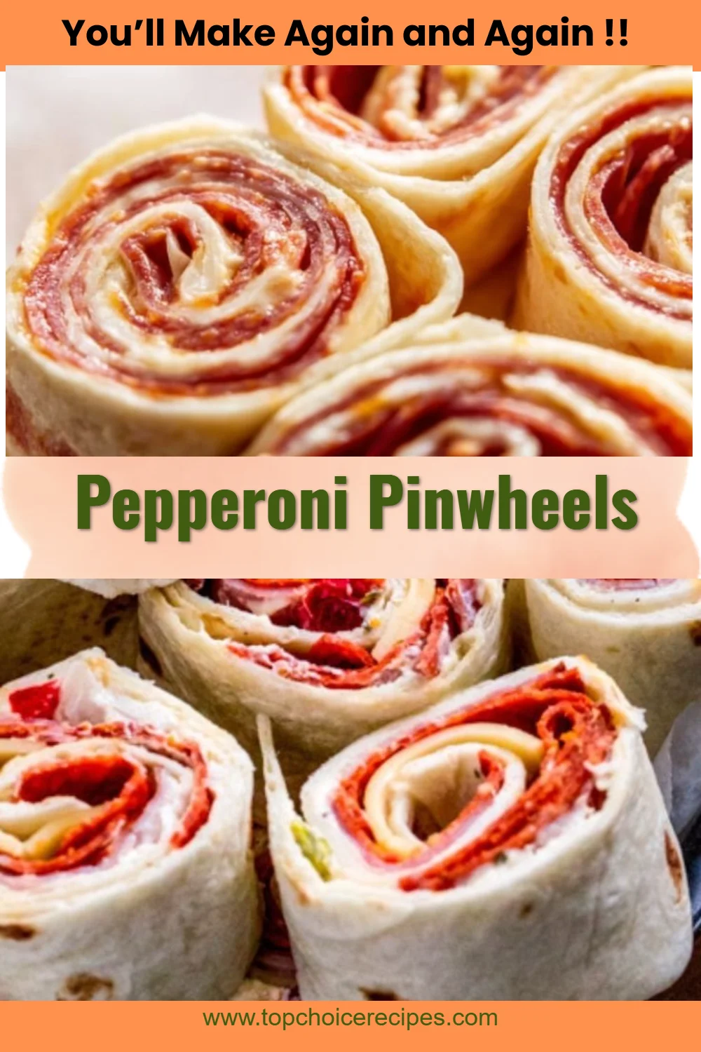 Pepperoni Pinwheels 6 Pepperoni Pinwheels