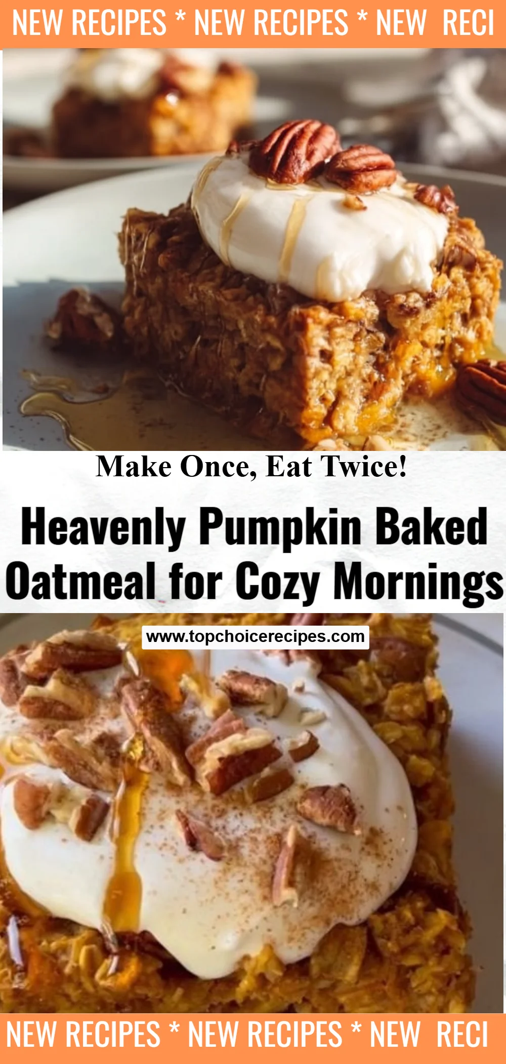 Pumpkin Baked Oatmeal