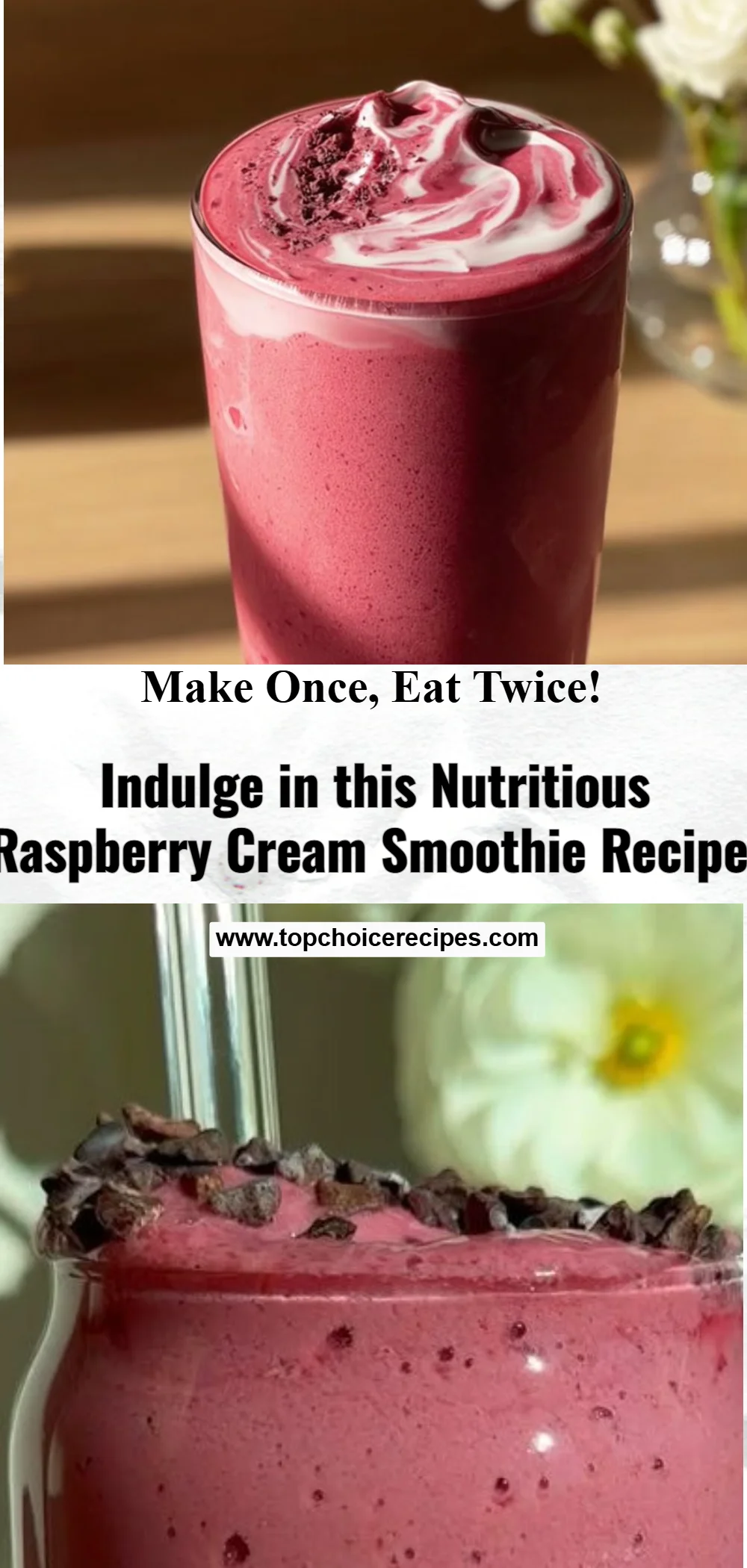 Raspberry Cream Smoothie