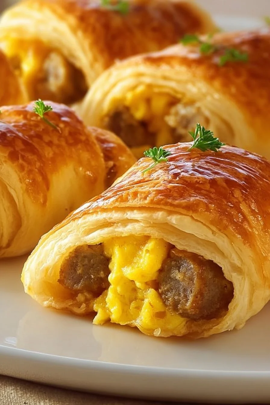 Sausage Egg Breakfast Roll-Ups