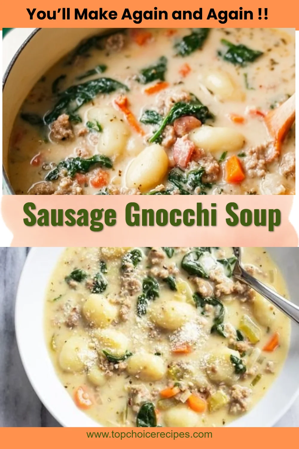 Sausage Gnocchi Soup