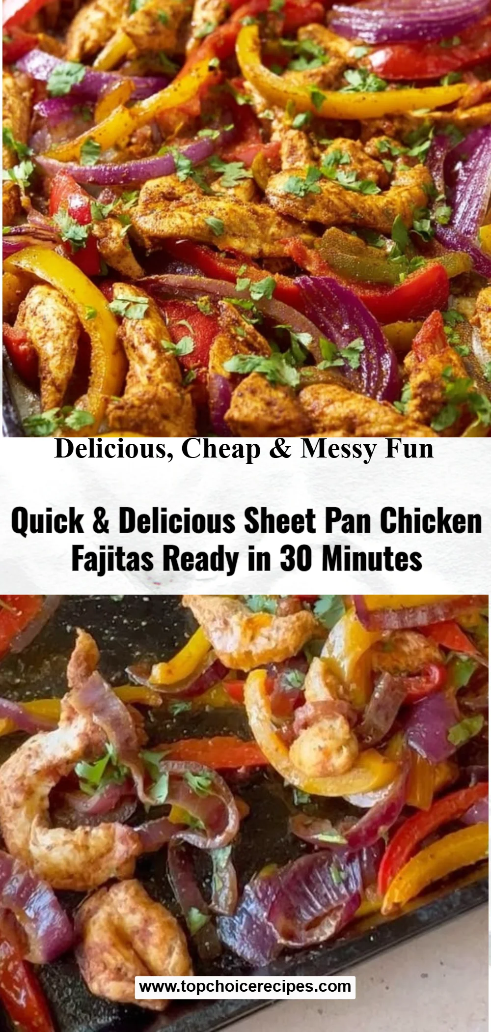 Sheet Pan Chicken Fajitas