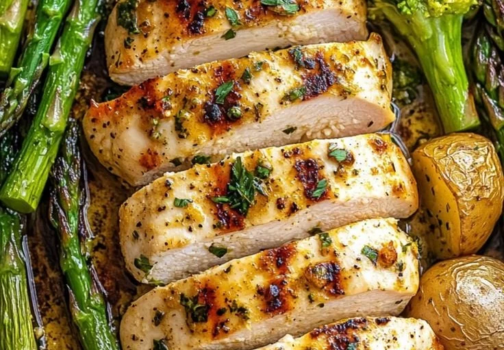 Sheet-Pan Garlic Butter Chicken and Veggies 7 Sheet-Pan Garlic Butter Chicken and Veggies