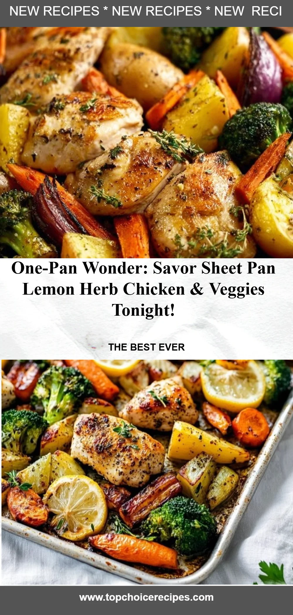 Sheet Pan Lemon Herb Chicken and Vegetables