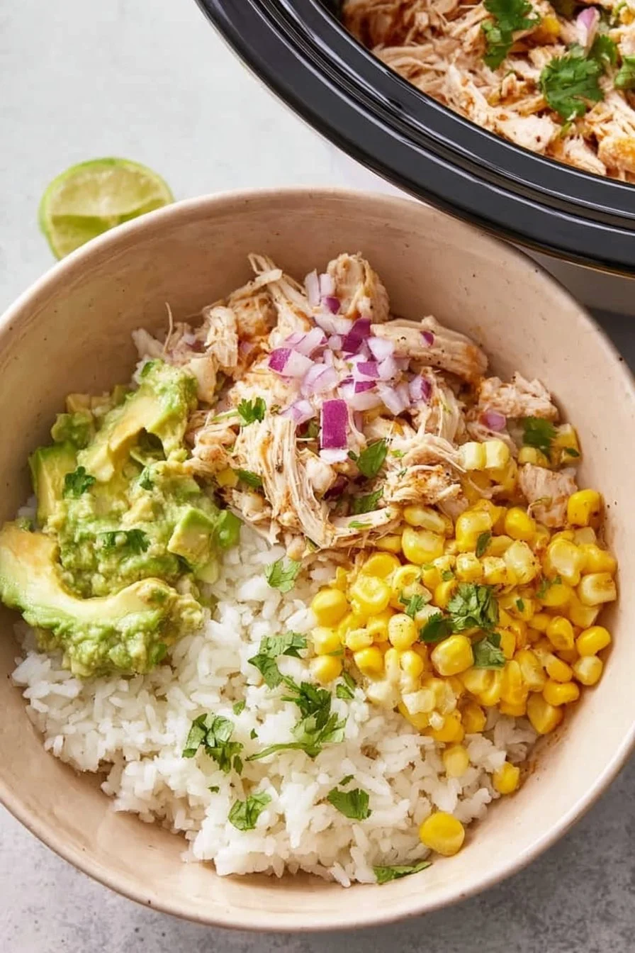 Shredded Slow Cooker Cilantro Lime Chicken