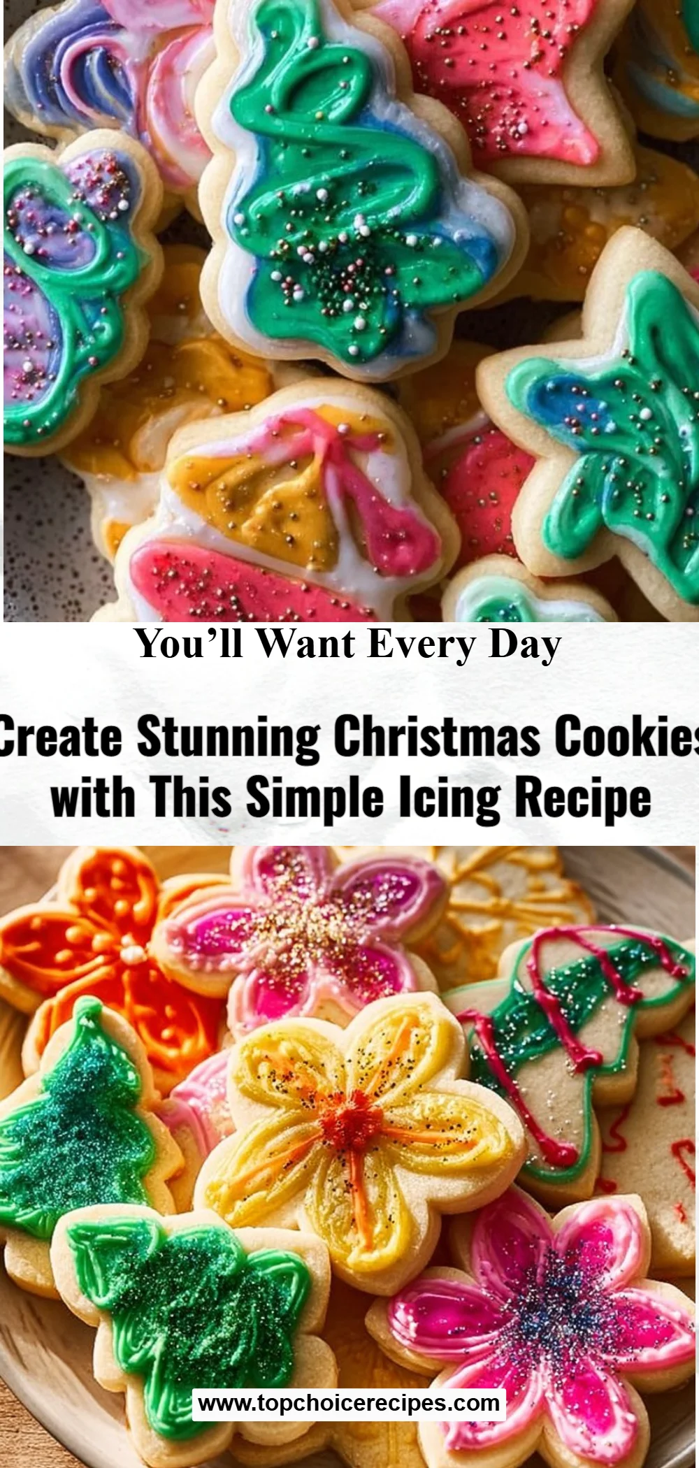 Simple Christmas Cookie Icing