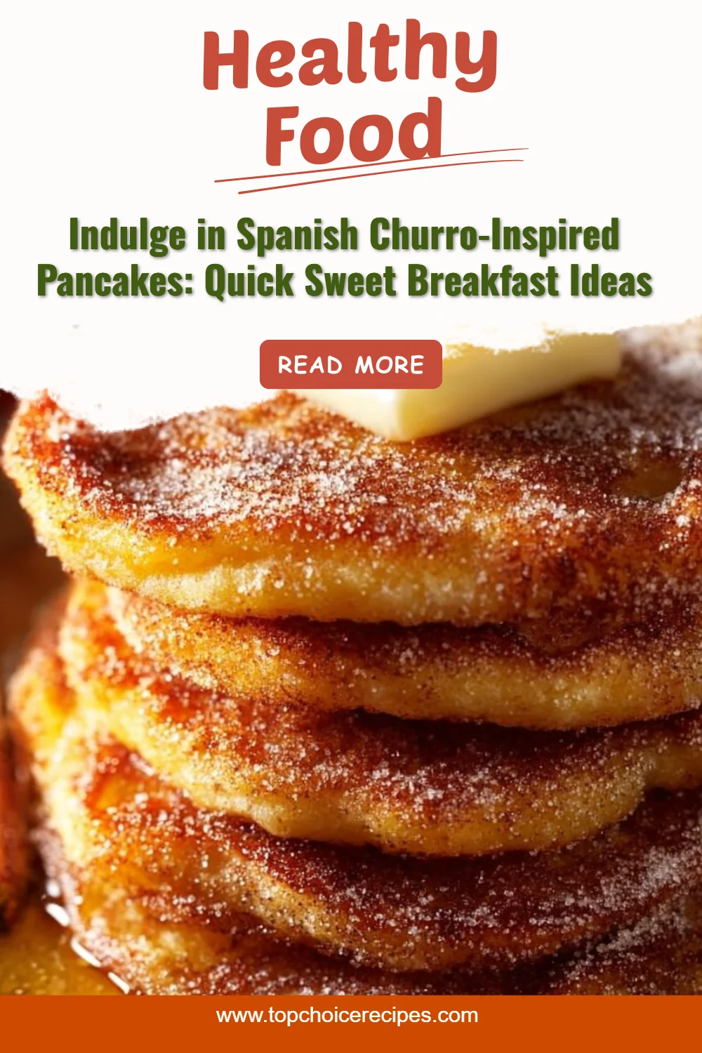 Spanish Churro-Inspired Pancakes