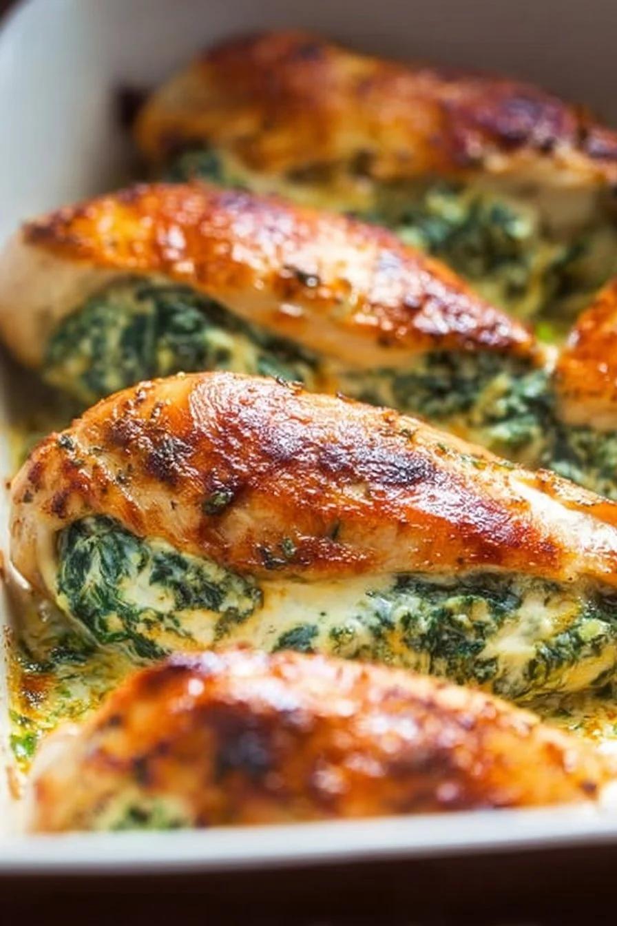 Spinach Stuffed Chicken Breasts 6 Spinach Stuffed Chicken Breasts