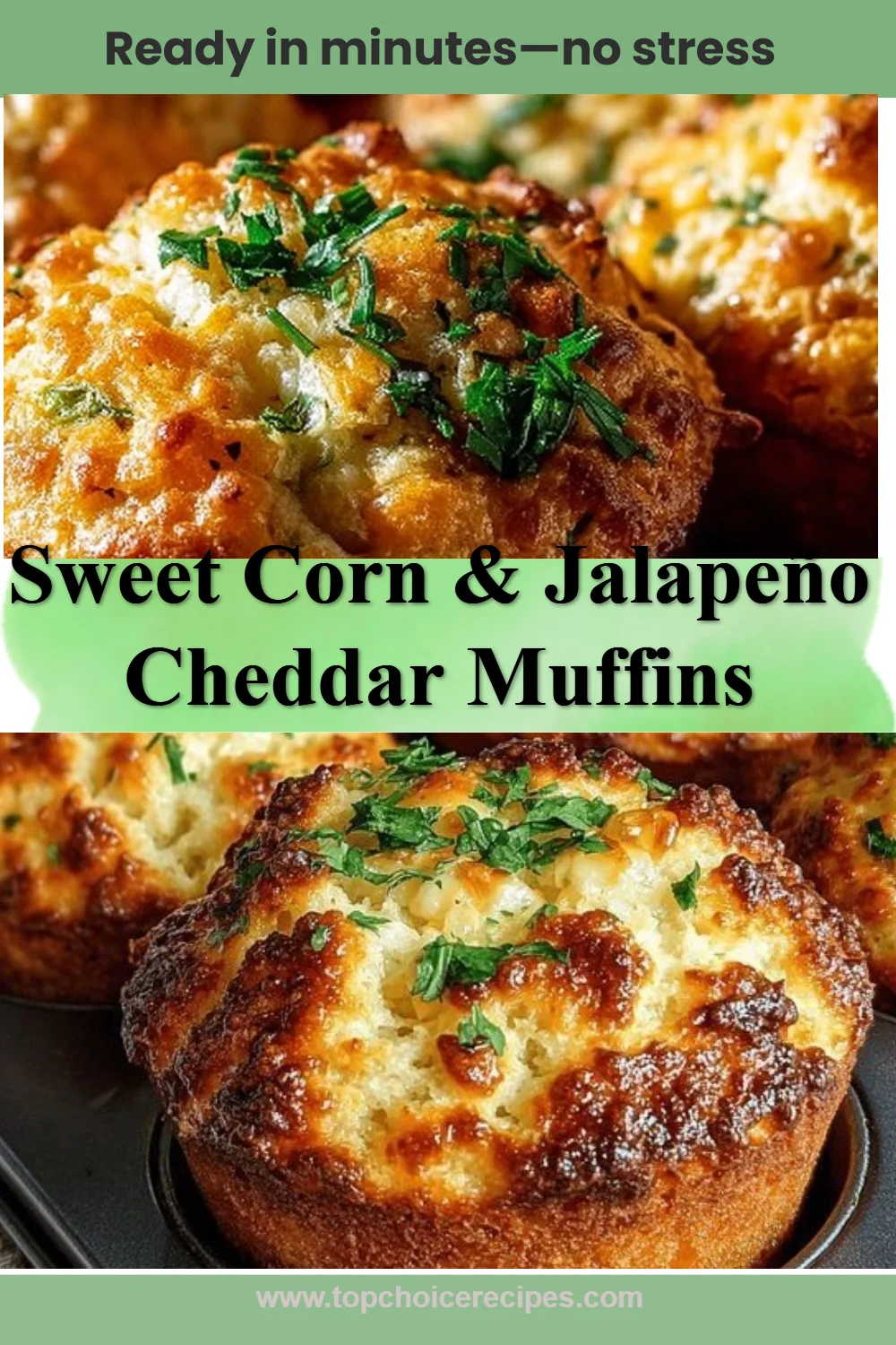 Sweet Corn & Jalapeño Cheddar Muffins