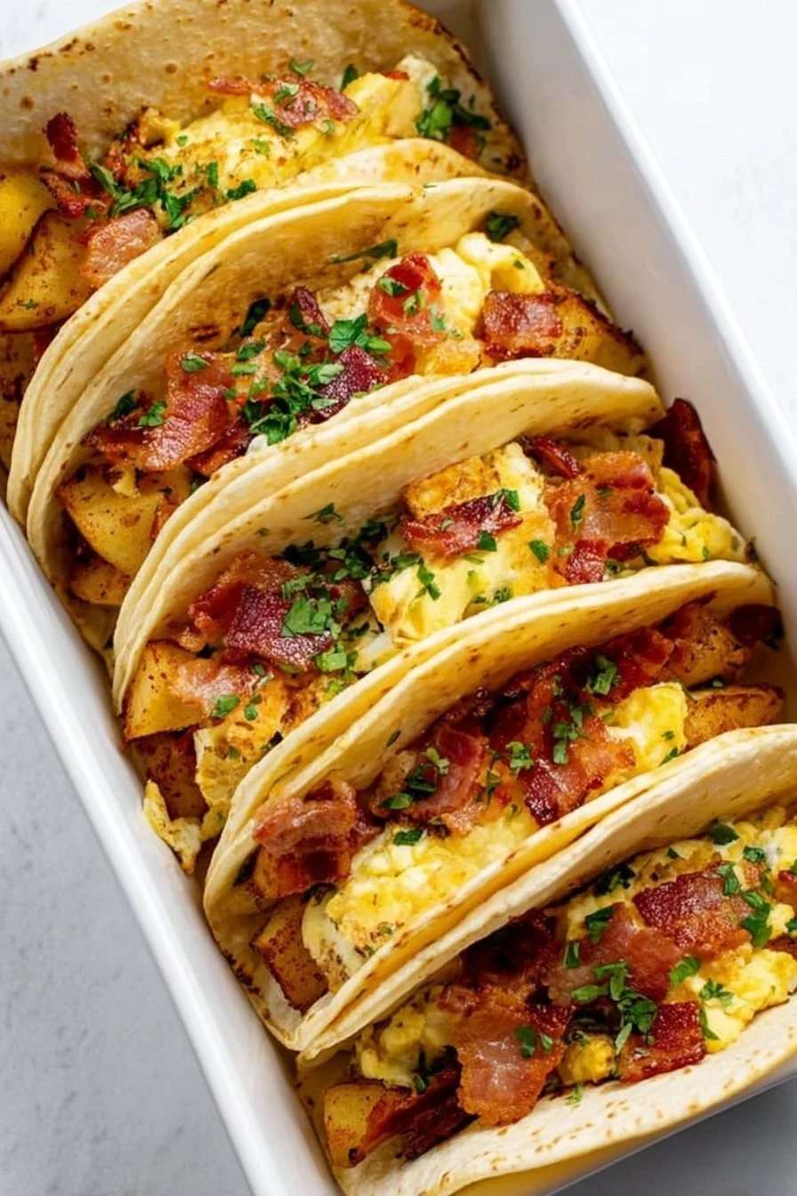 Tasty Baked Breakfast Tacos 5 Tasty Baked Breakfast Tacos
