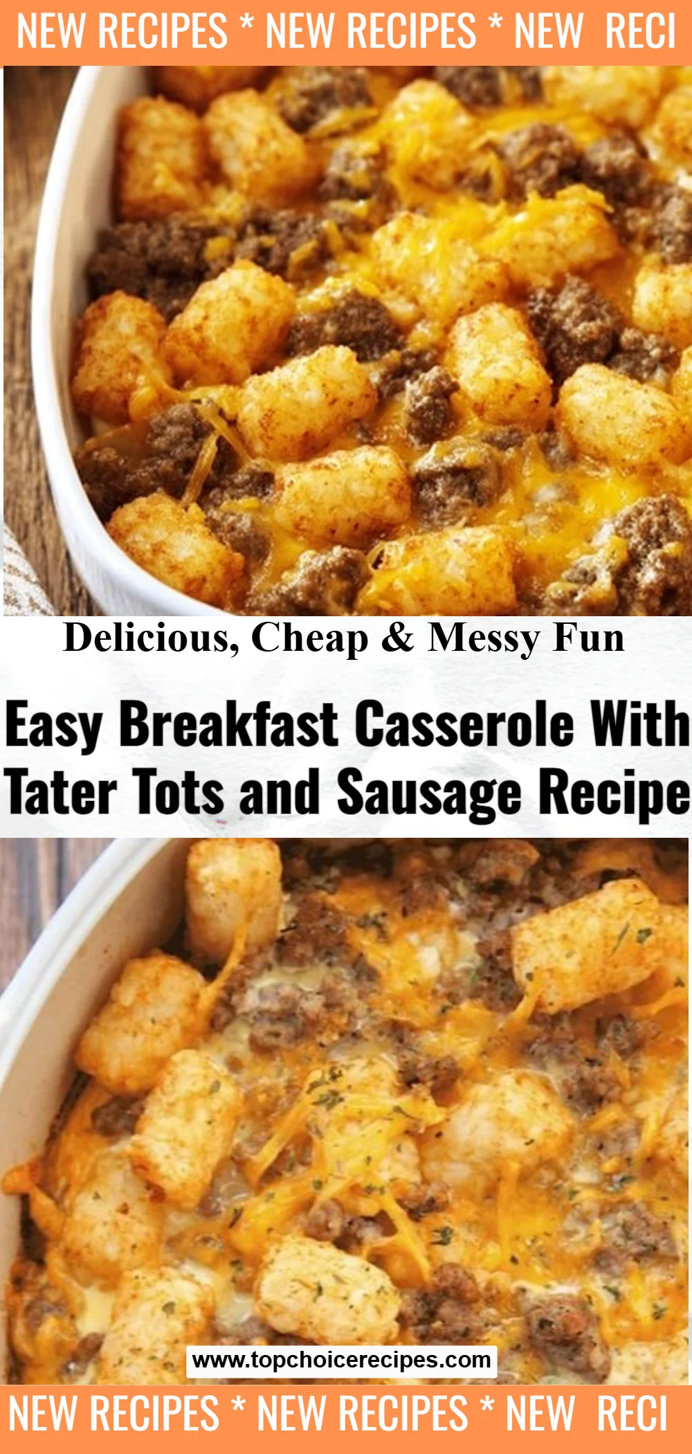 Tater Tot Sausage Breakfast Casserole 5 Tater Tot Sausage Breakfast Casserole