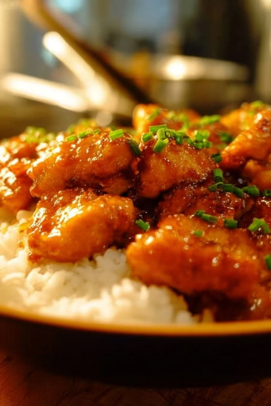 20 Minute Honey Garlic Chicken 4 20 minute honey garlic chicken dish with glossy sauce and vegetables