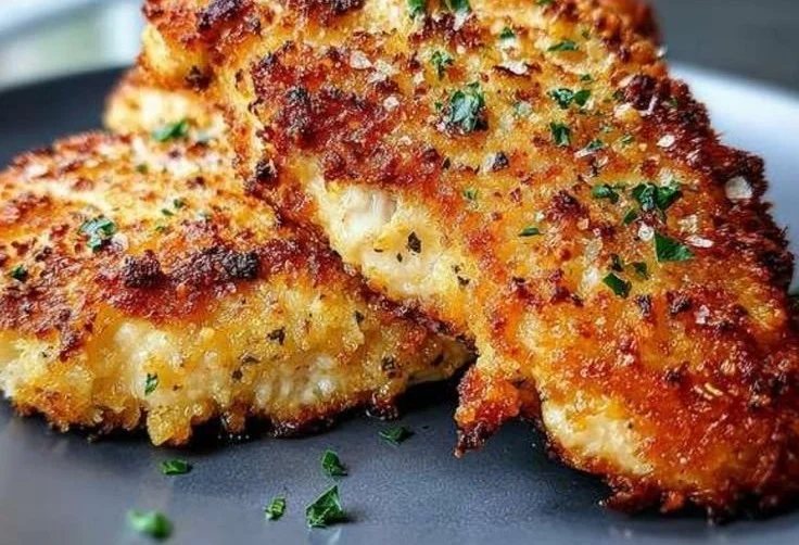 Air Fryer Parmesan Crusted Chicken