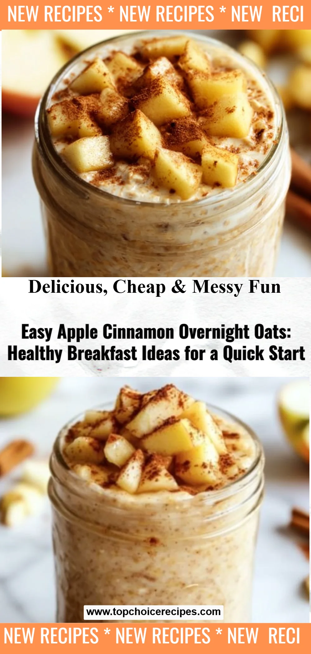 Apple Cinnamon Overnight Oats 5 Apple Cinnamon Overnight Oats