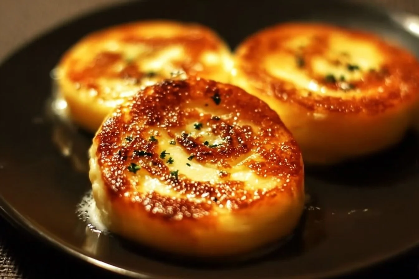 Delicious baked cottage cheese eggs served on a plate