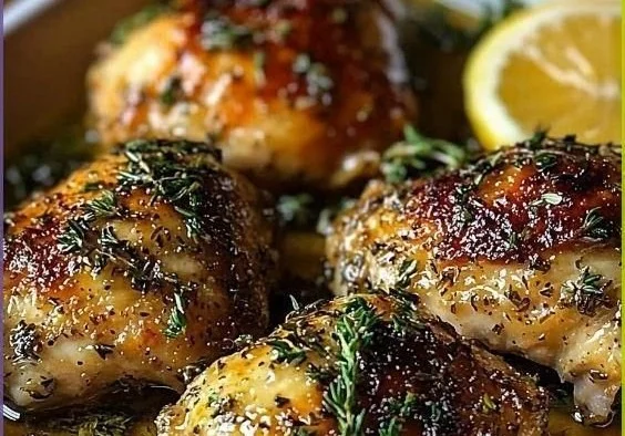 Baked Garlic Herb Chicken Thighs 8 Baked Garlic Herb Chicken Thighs