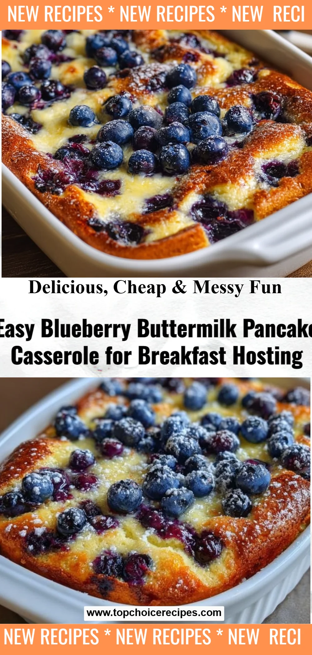 Blueberry Buttermilk Pancake Casserole 6 Blueberry Buttermilk Pancake Casserole