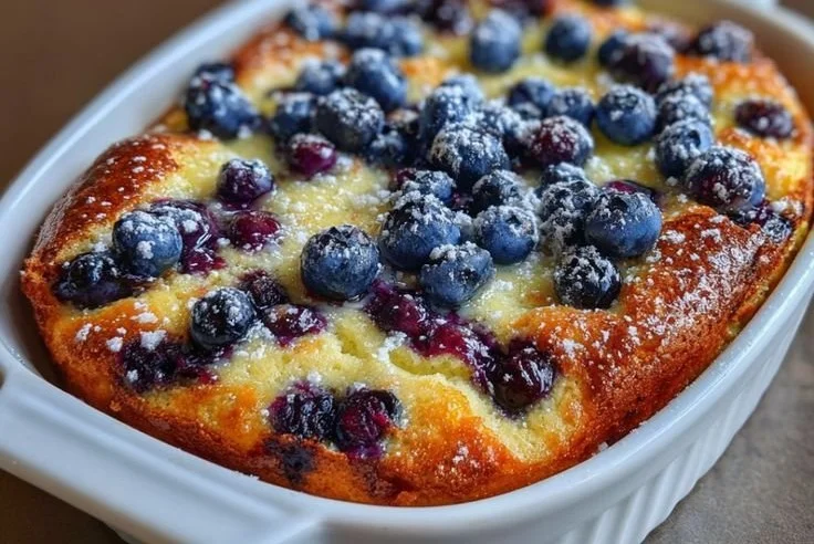 Blueberry Buttermilk Pancake Casserole 7 Blueberry Buttermilk Pancake Casserole