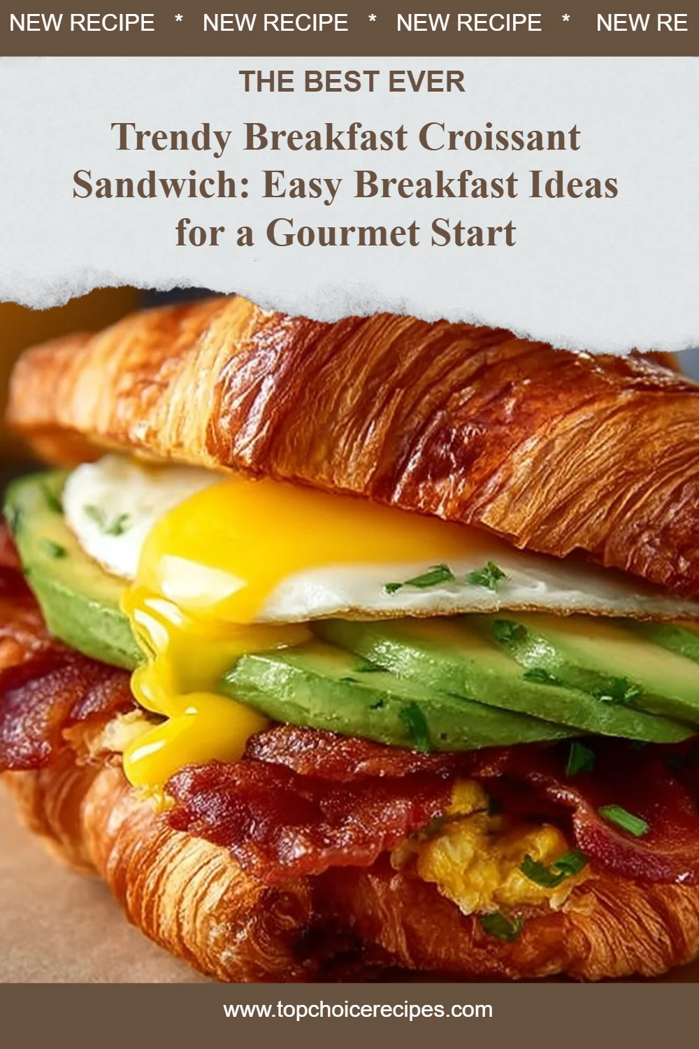 Breakfast Croissant Sandwich