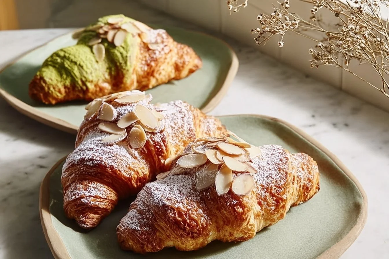 Buttery Matcha Croissants 7 Buttery Matcha Croissants