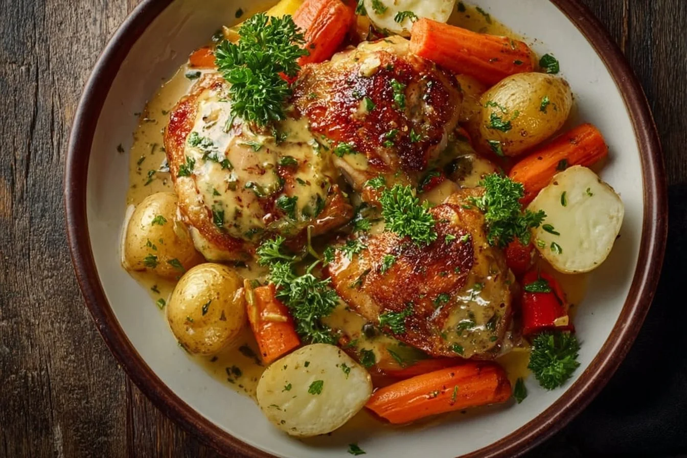 Creamy Baked Dijon Chicken Thighs 6 Creamy Baked Dijon Chicken Thighs