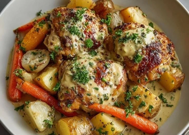 Creamy Baked Dijon Chicken Thighs 7 Creamy Baked Dijon Chicken Thighs