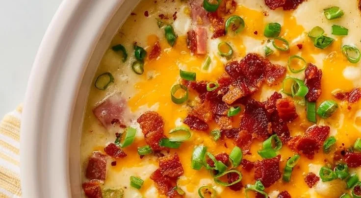 Creamy Crock Pot Loaded Baked Potato Soup