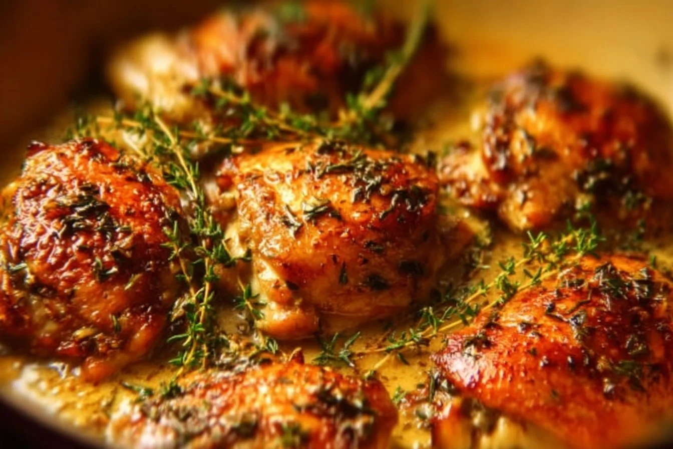 Creamy Garlic Chicken Thighs