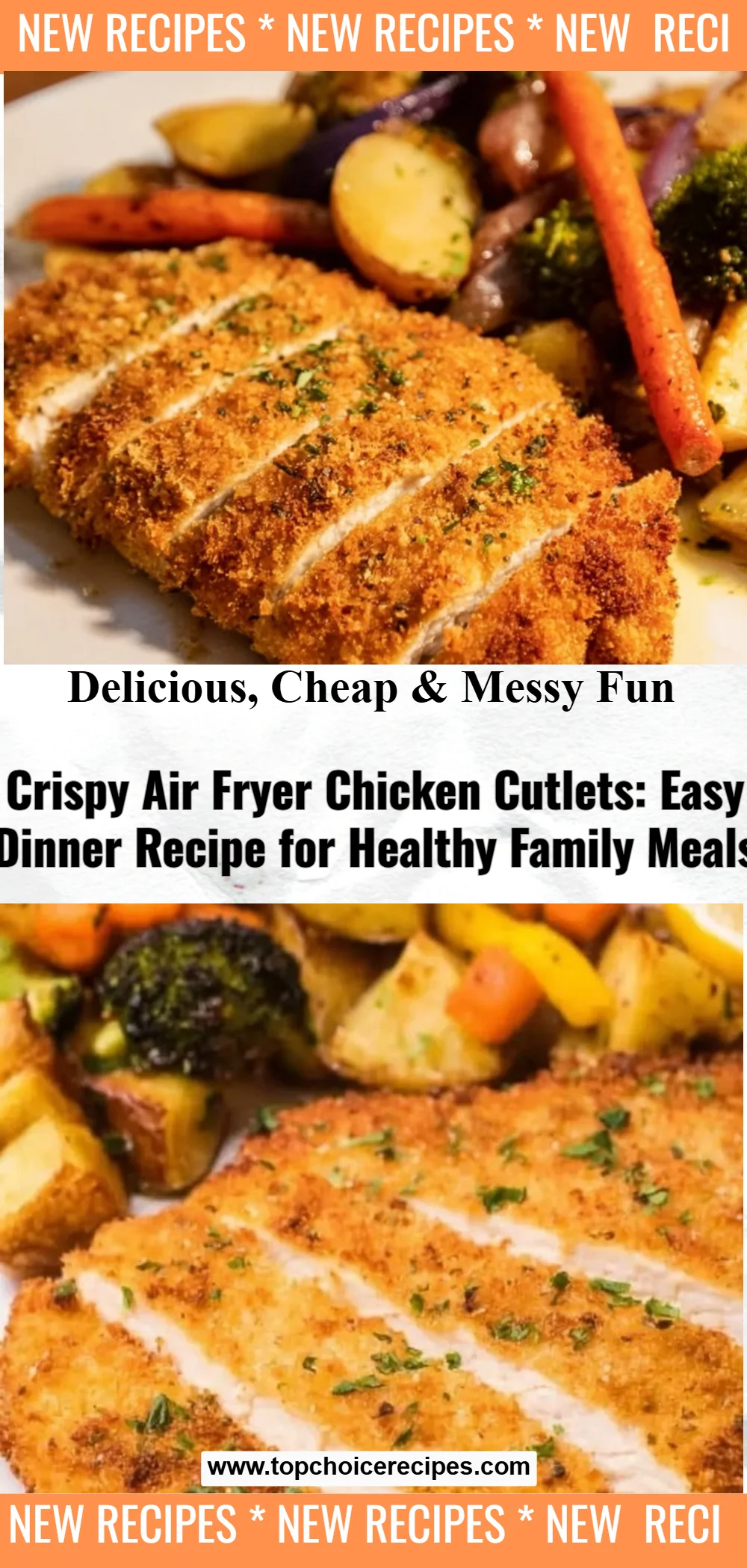 Crispy Air Fryer Chicken Cutlets 5 Crispy Air Fryer Chicken Cutlets