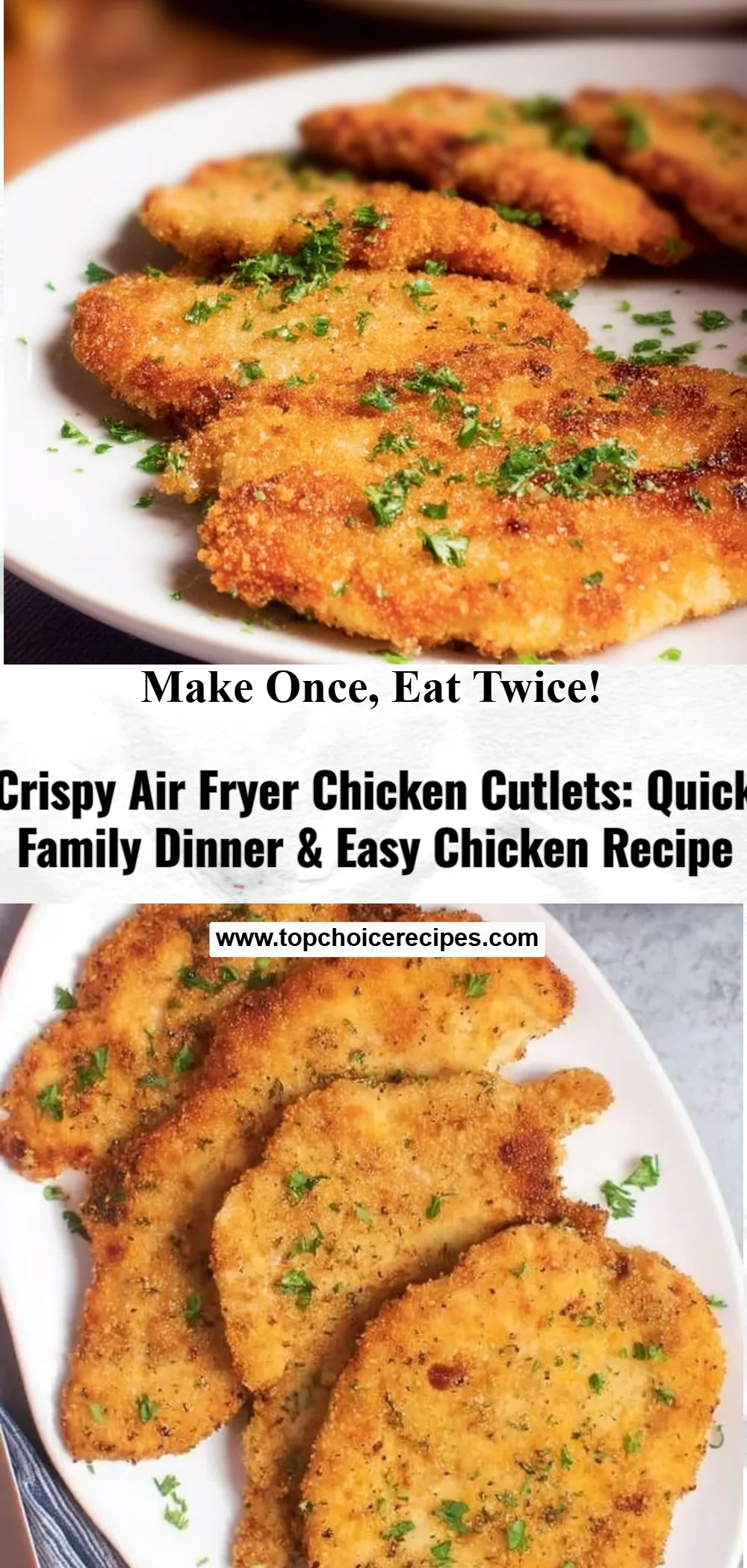 Crispy Air Fryer Chicken Cutlets 5 Crispy Air Fryer Chicken Cutlets