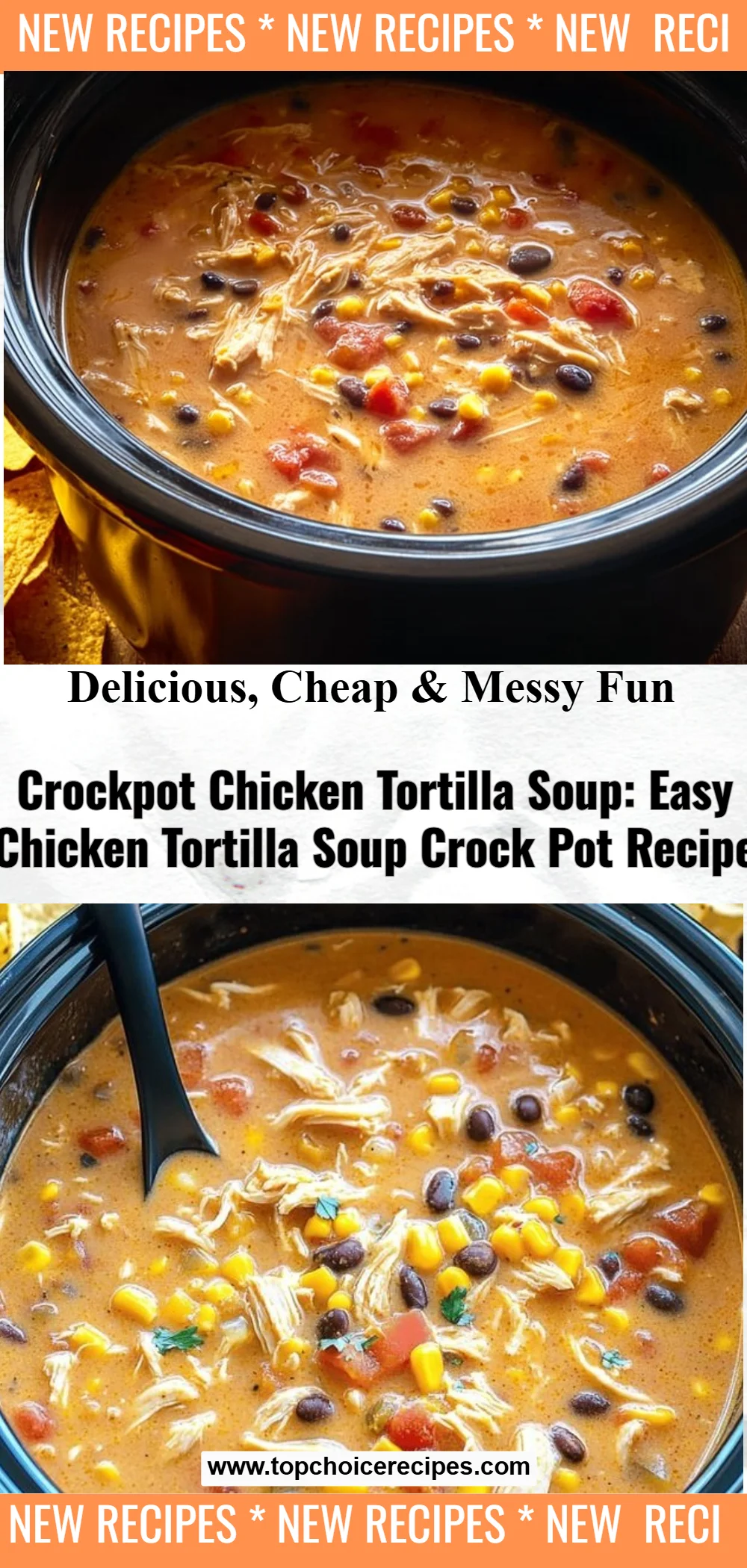 Crockpot Chicken Tortilla Soup 6 Crockpot Chicken Tortilla Soup