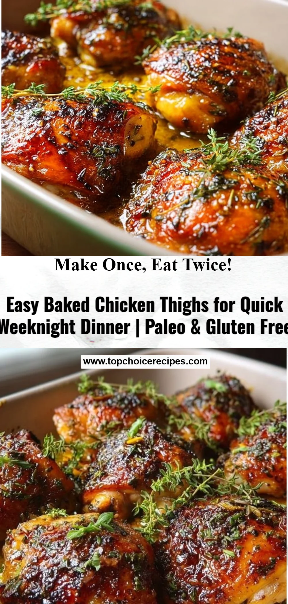 Easy Baked Chicken Thighs