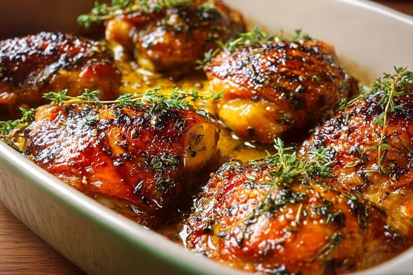 Easy Baked Chicken Thighs