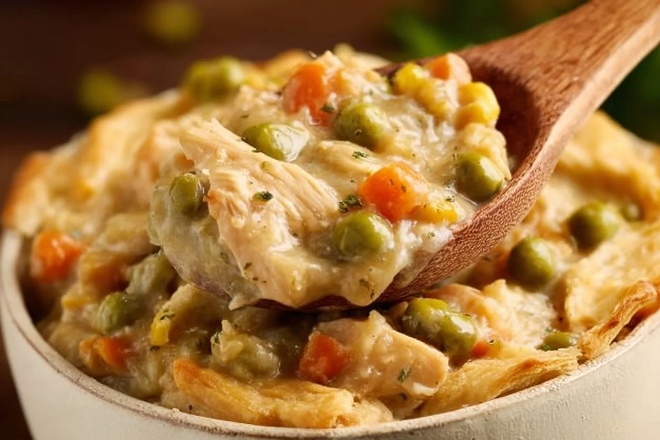 Easy Crockpot Chicken Pot Pie