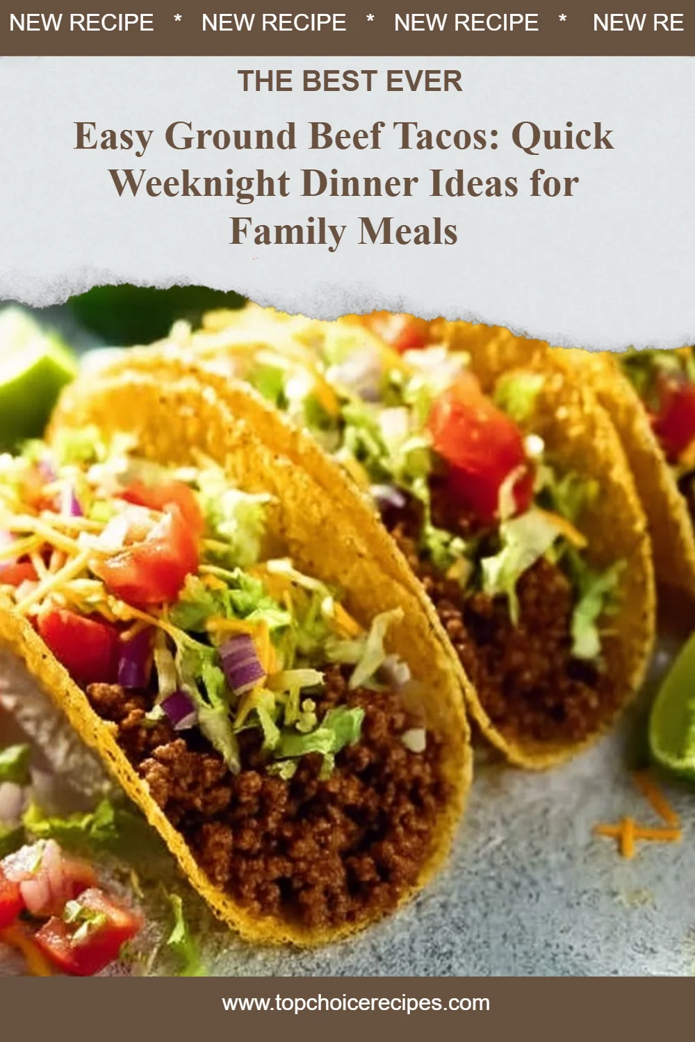 Easy Ground Beef Tacos 5 Easy Ground Beef Tacos