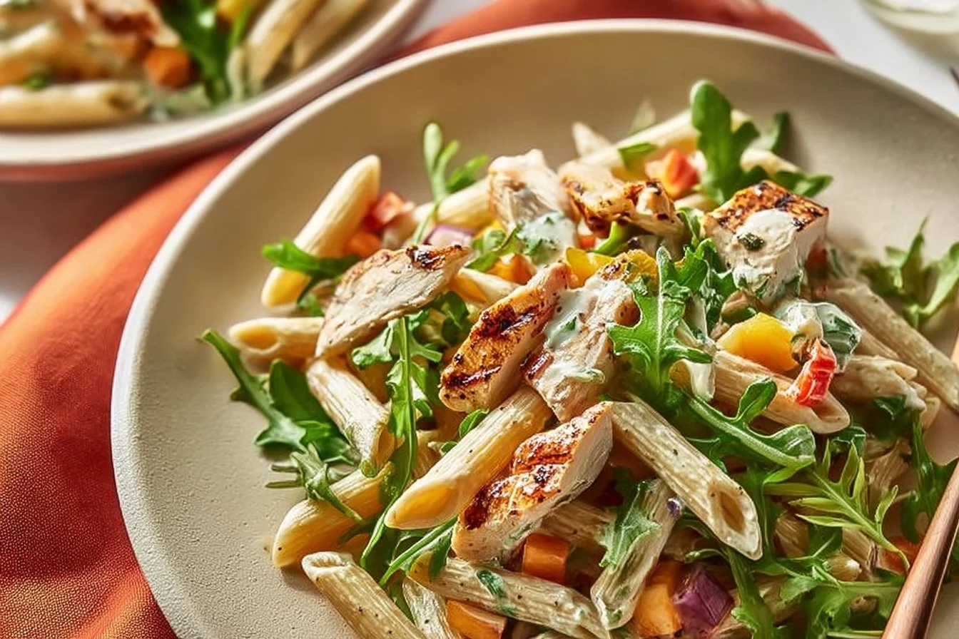 Easy High Protein Fall Pasta Salad