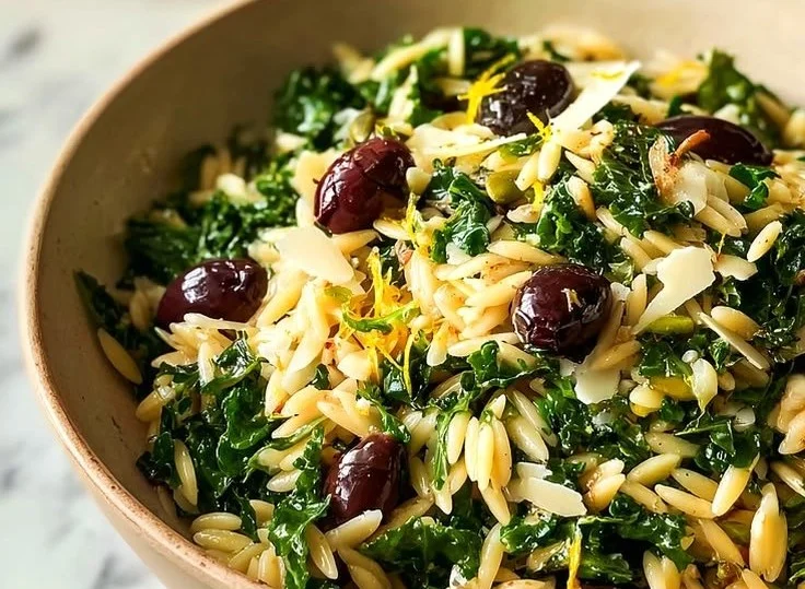 Easy Orzo Kale Salad with Lemon Vinaigrette 5 Easy Orzo Kale Salad with Lemon Vinaigrette