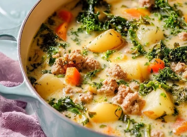 Ground Turkey Soup with Potatoes and Kale 5 Ground Turkey Soup with Potatoes and Kale
