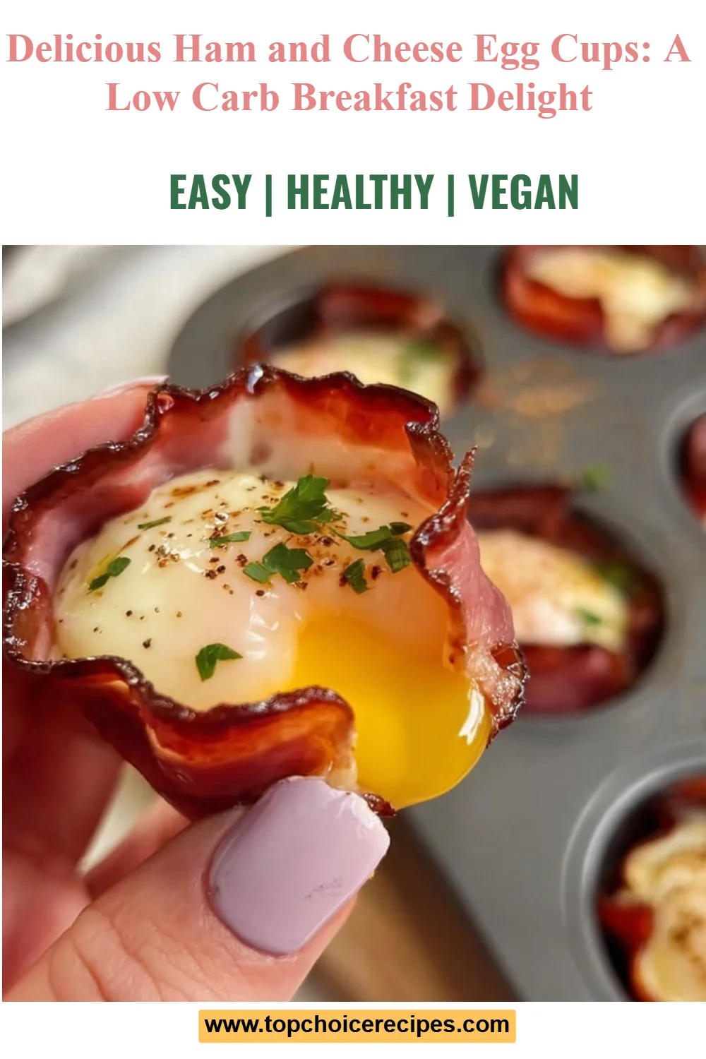 Ham and Cheese Egg Cups