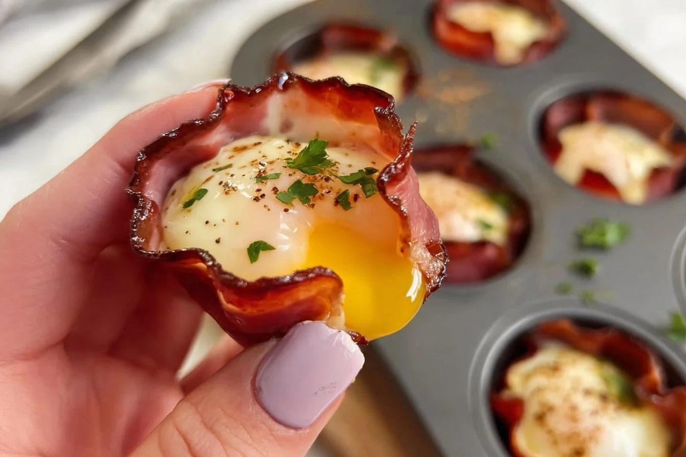 Ham and Cheese Egg Cups