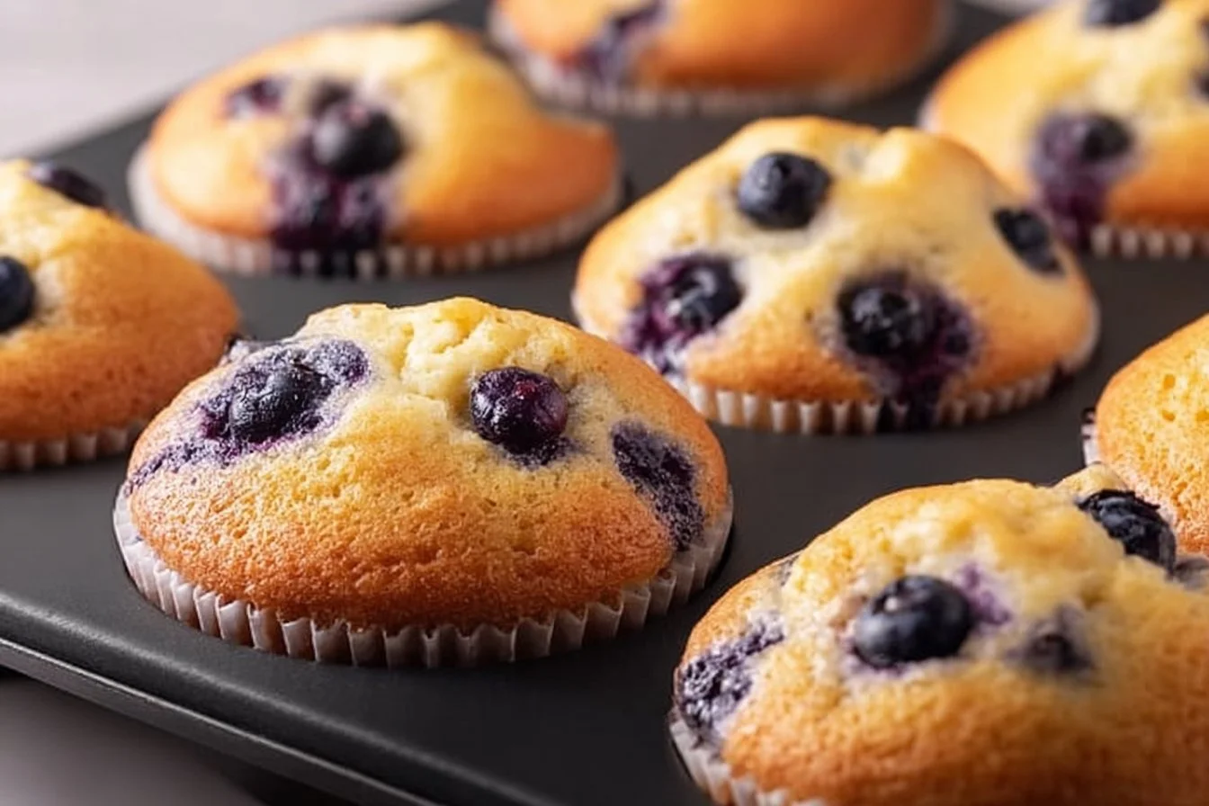 High Protein Blueberry Muffins 5 High protein blueberry muffins fresh out of the oven, healthy and delicious