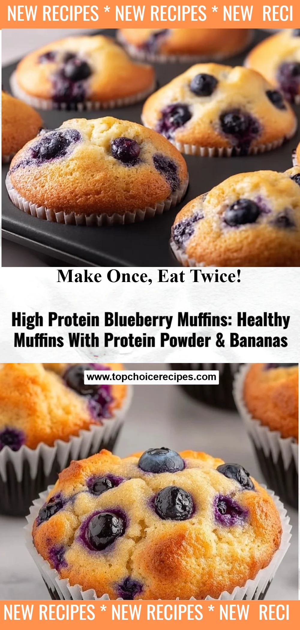 High Protein Blueberry Muffins 6 High Protein Blueberry Muffins