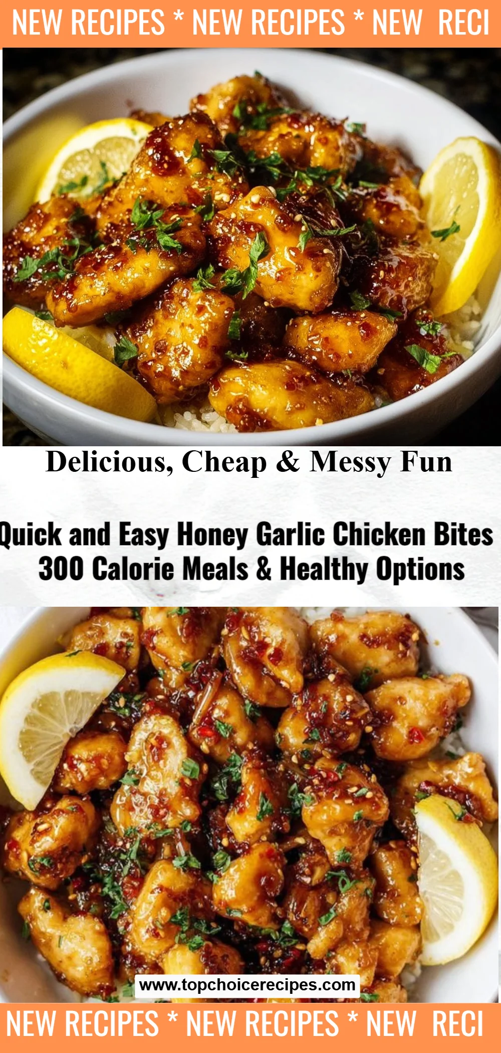 Honey Garlic Chicken Bites 5 Honey Garlic Chicken Bites