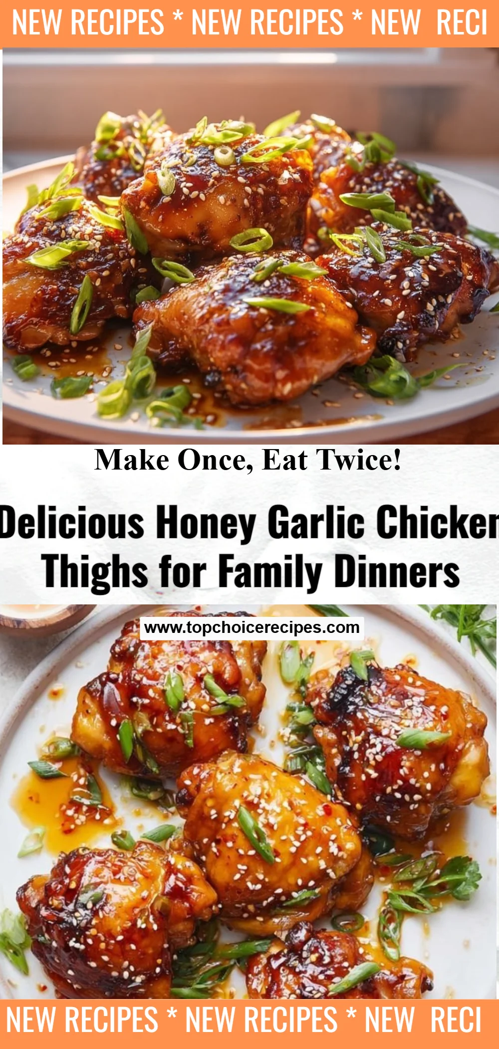 Honey Garlic Chicken Thighs 6 Honey Garlic Chicken Thighs