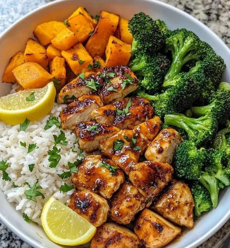 Hot Honey Chicken Bowls 5 Hot Honey Chicken Bowls