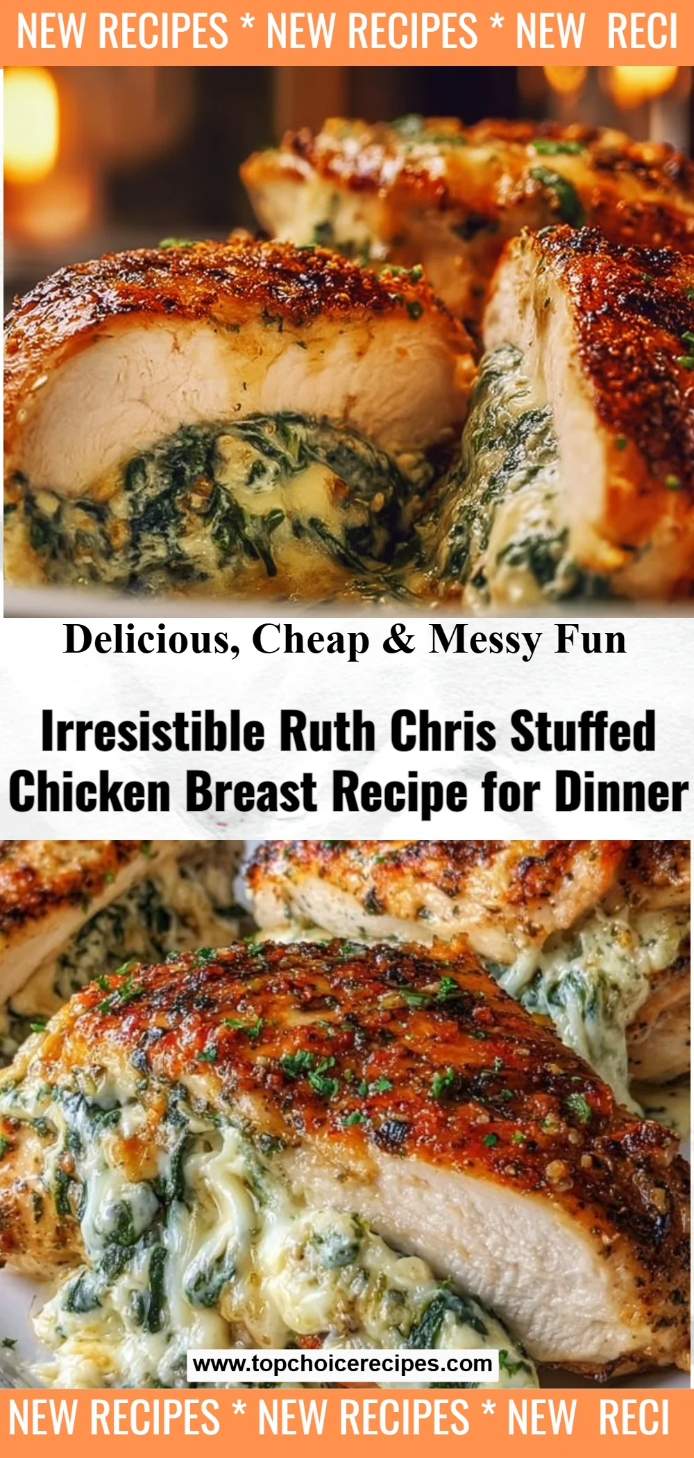 Irresistible Ruth's Chris Stuffed Chicken Copycat 6 Irresistible Ruth's Chris Stuffed Chicken Copycat