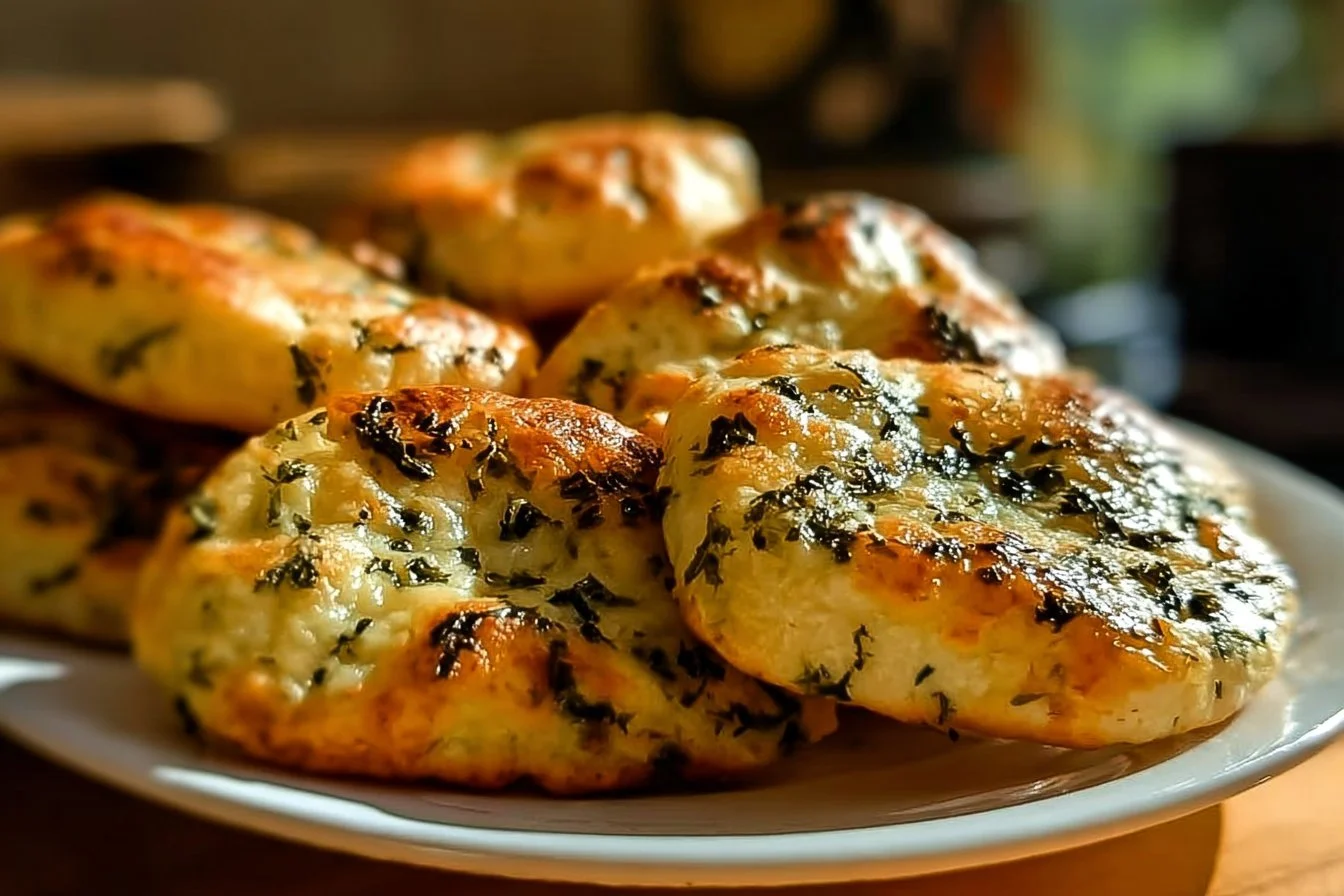 Irresistibly Easy Spinach Cottage Cheese Bagels 4 Homemade spinach bagels topped with cottage cheese and herbs